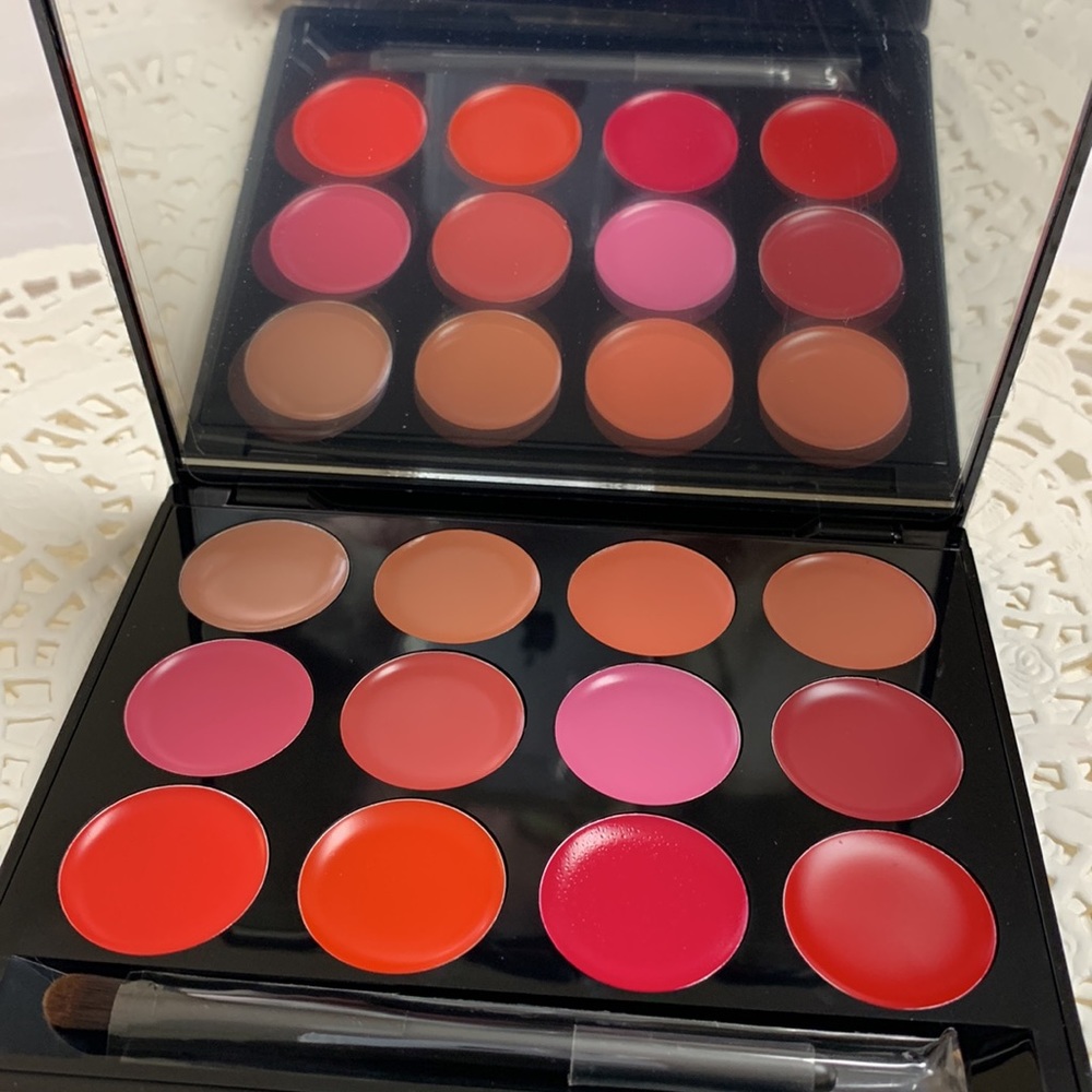 ISH lip statement palette NIB 12 Beautiful Shades Pinks, Reds, Tans. - Picture 2 of 13